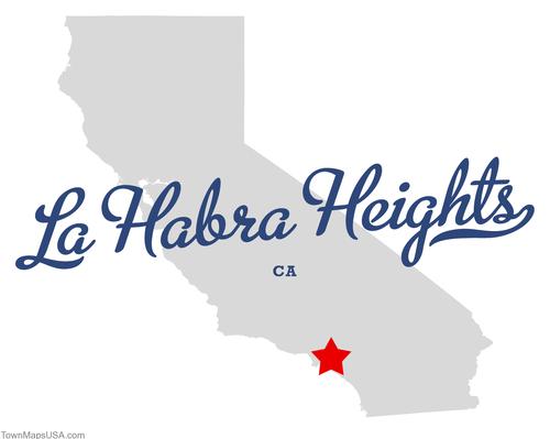 Map La Habra Heights CA